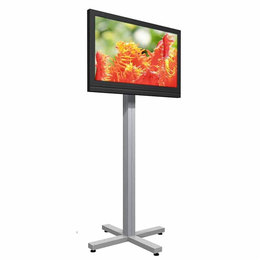 Der Octanorm Monitorständer als Beispiel für digitale multimedia Displays von Medienhaus RETE